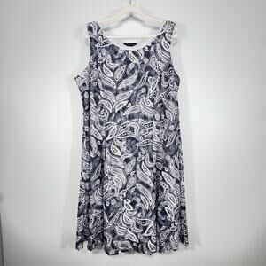 Perceptions Dress 1X Feminine Romantic Cottagecore Lace Flowy Botanical